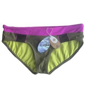 Prana Cargo Green Zuri Bikini Bottom